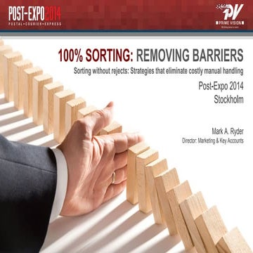 Sorting without rejects: Strategies that eliminate costly manual ...