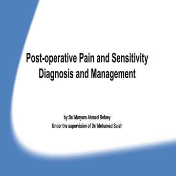Management of composite sensitivity | PPTX