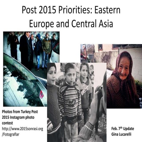 Post 2015 Priorities - Eastern Europe and Central Asia