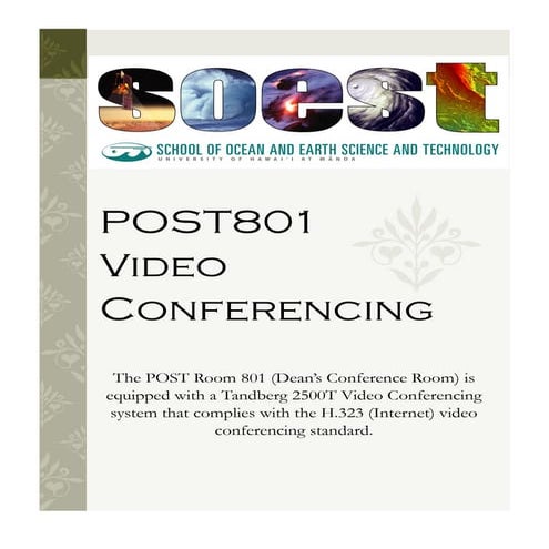 POST801 Video Conferencing