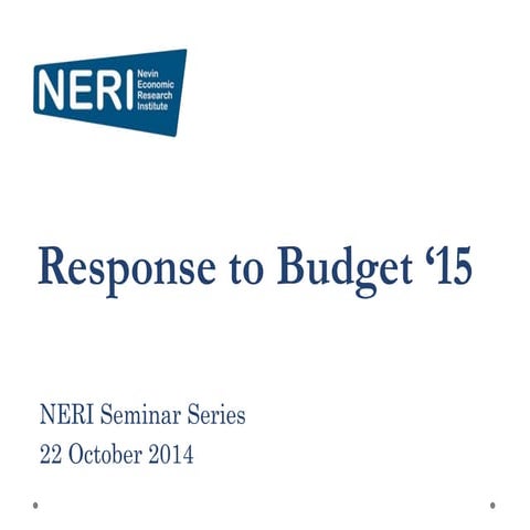 NERI Post  Budget Seminar 2015