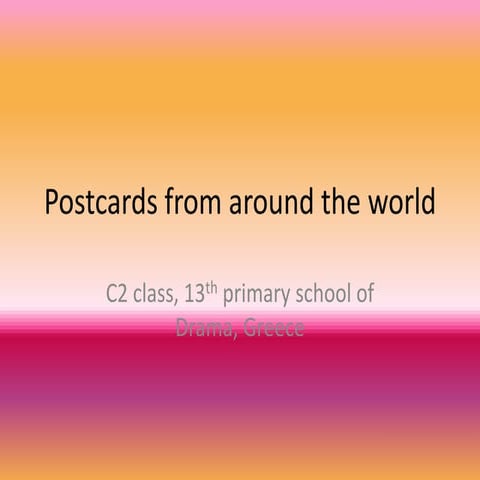Postcards 1st ppt