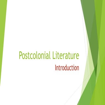Postcolonial literature