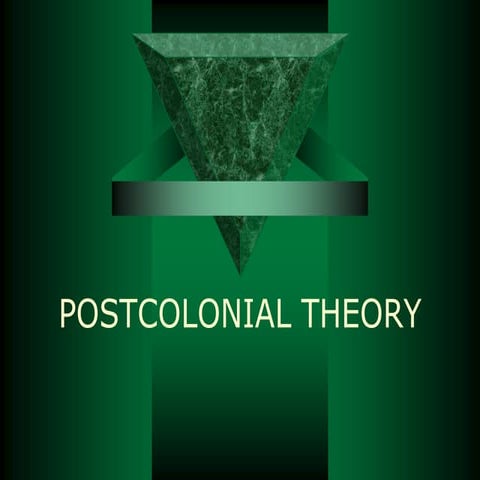Postcolonial theory