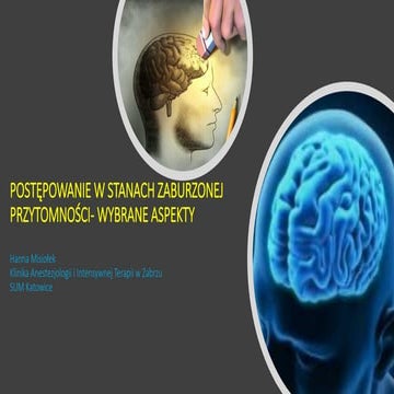 Postępowanie w stanach zaburzonej przytomności