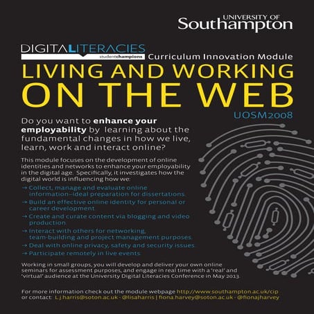 Living and Working on the Web