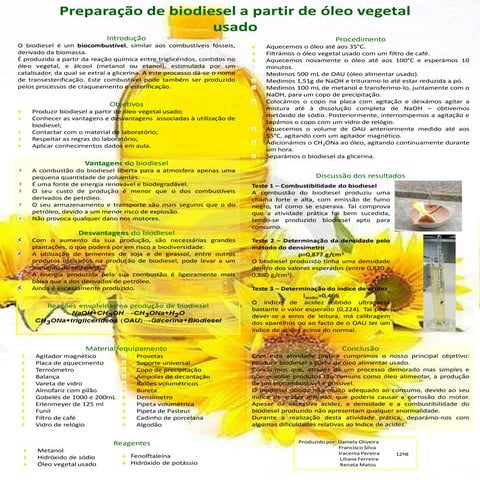 Cartaz biodiesel | PDF