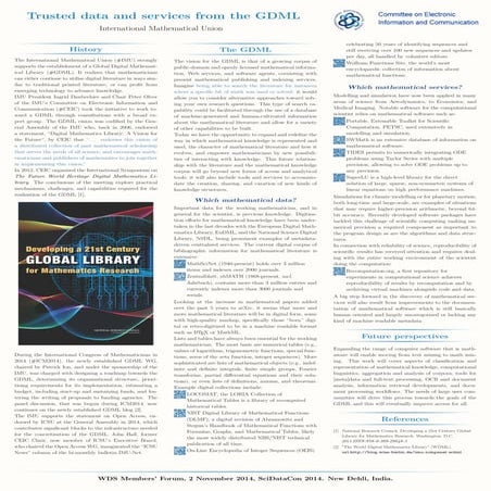 Trusted data and services from the GDML