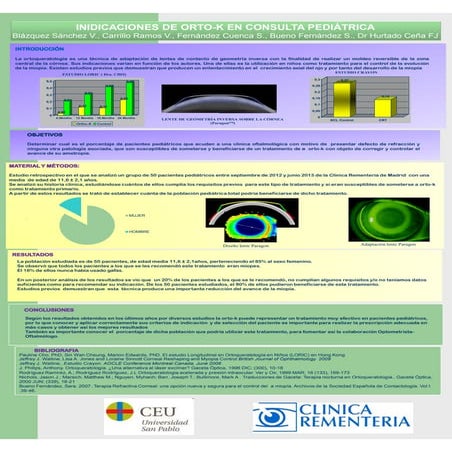 Indicaciones de ORTO-K en consulta pediátrica
