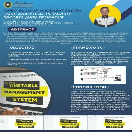 Poster(043039)Timetabling Management System | PDF