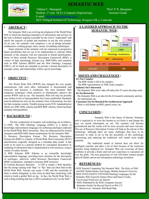 Poster Semantic Web - Abhijit Chandrasen Manepatil