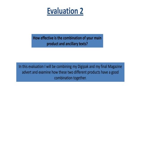 Evaluation 2