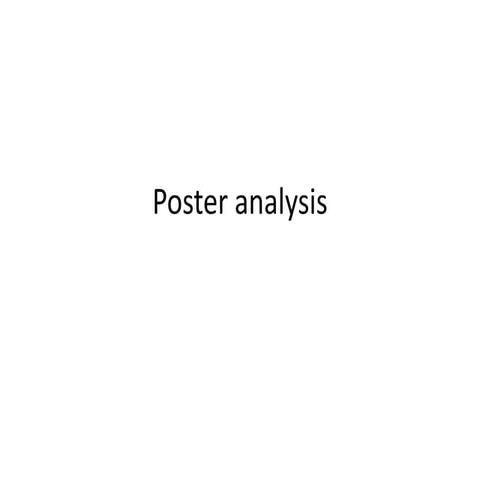 Teaser vs poster analysis | PPTX