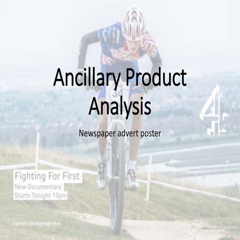 Newspaper Advert Poster Analysis