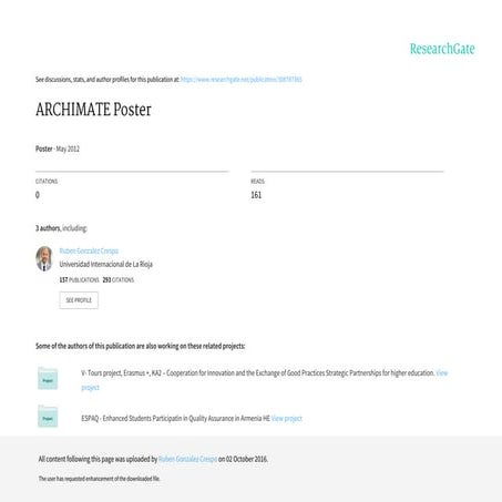 Poster archimate | PPT