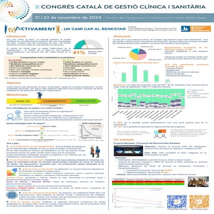 Pòster "BSActivament, un camí cap al benestar"
