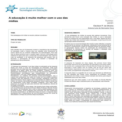 Poster clevilson acrelandia