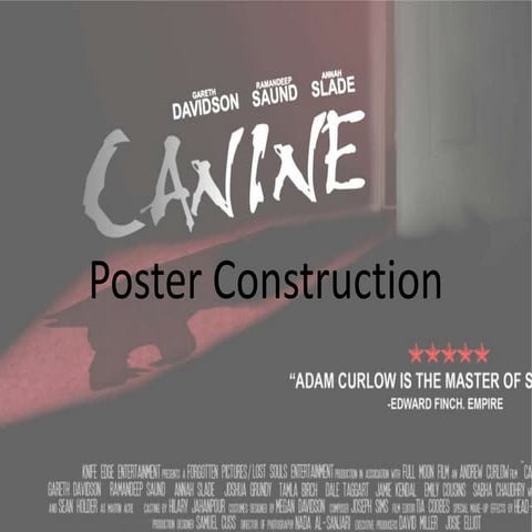 Canine Poster Construction