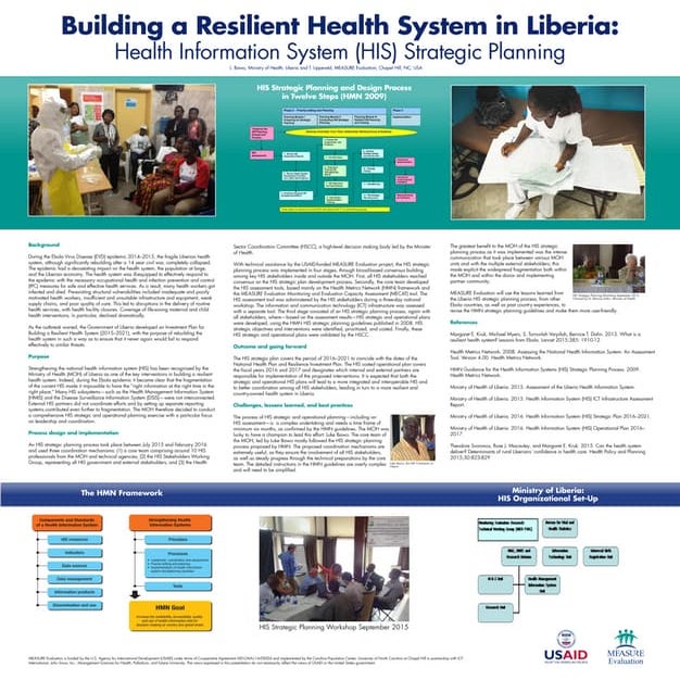 Building a Resilient Health System in Liberia: Health Information System (HIS...