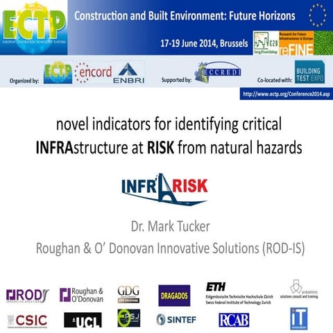 Novel indicators for identifying critical INFRAstructure at RISK from natural...