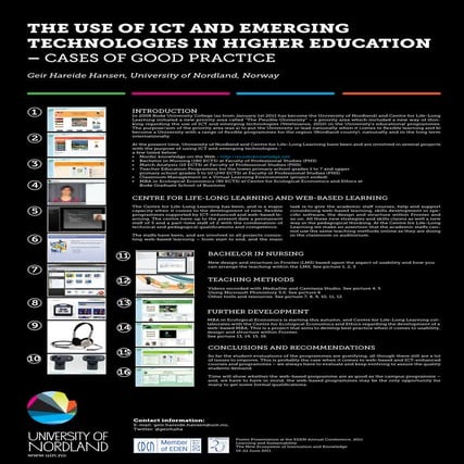Poster by Geir Hareide Hansen, EDEN Annual Conference 2011