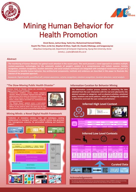 Mining Human Behavior for Health Promotion