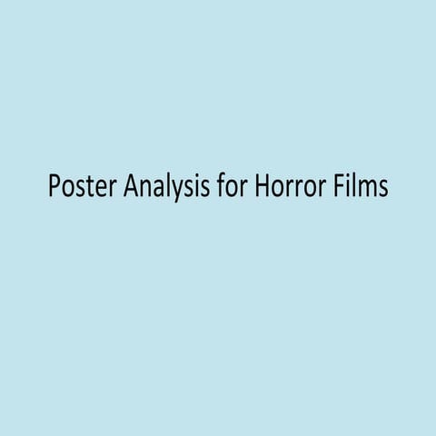 Poster film analysis 