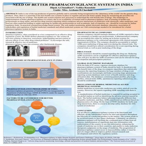 NEED OF BETTER PHARMACOVIGILANCE SYSTREM IN INDIA.pptx