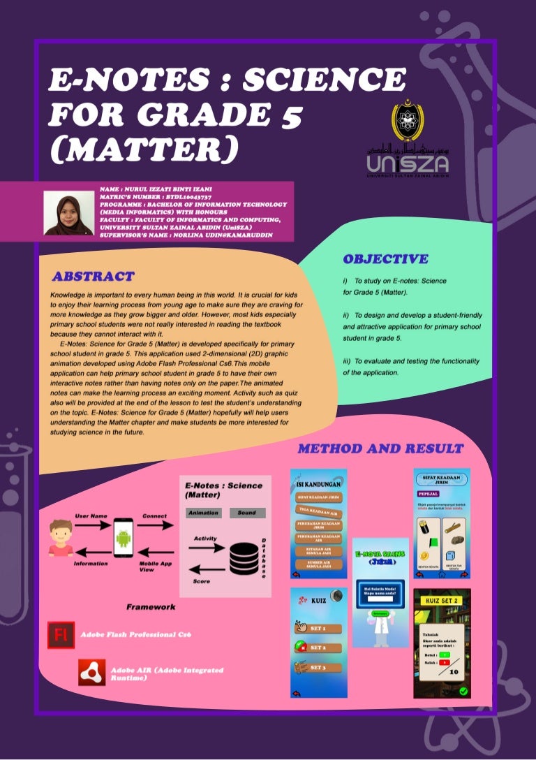 Poster E Notes Science For Grade 5 Matter