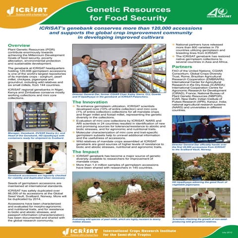 Genetic resources for food security