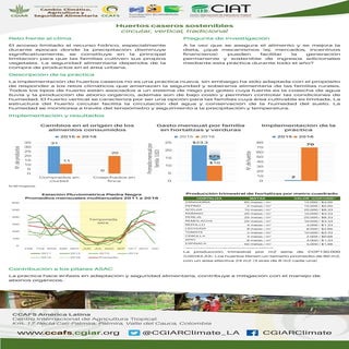 Poster: Huertos caseros sostenibles circular, vertical, tradicional