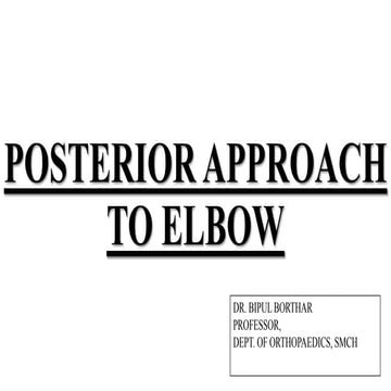 Posterior approach to elbow