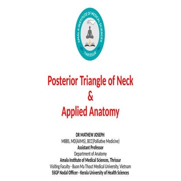 Applied Anatomy of Posterior Triangle of Neck.pptx