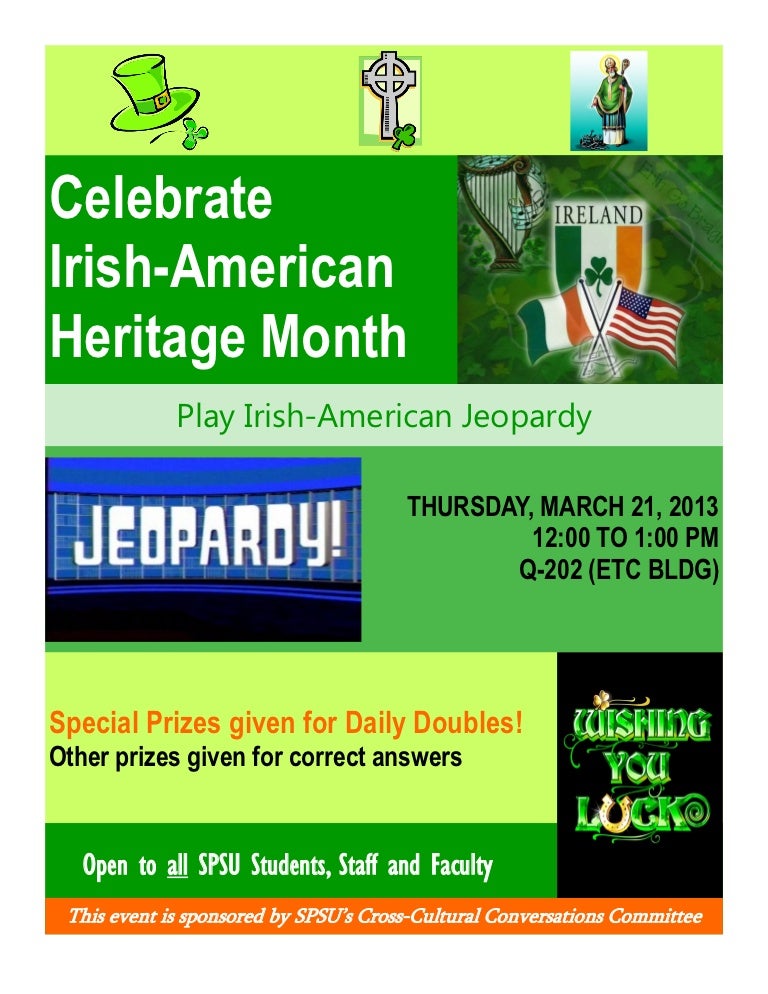 Irish American Heritage Month Poster