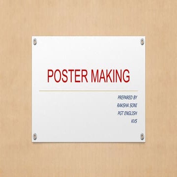 Poster making | PPTX