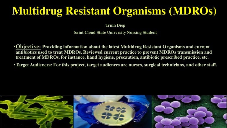 Poster multidrug resistant organisms (mdr os)
