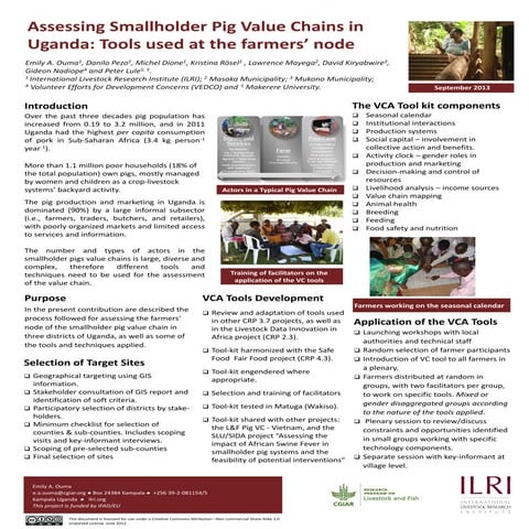 Assessing smallholder pig value chains in Uganda: Tools used at the farmers’ ...