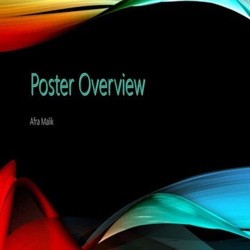 Poster overview