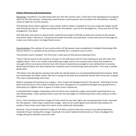 Poster planning and construction | PDF