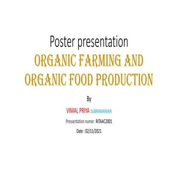 Poster presentation