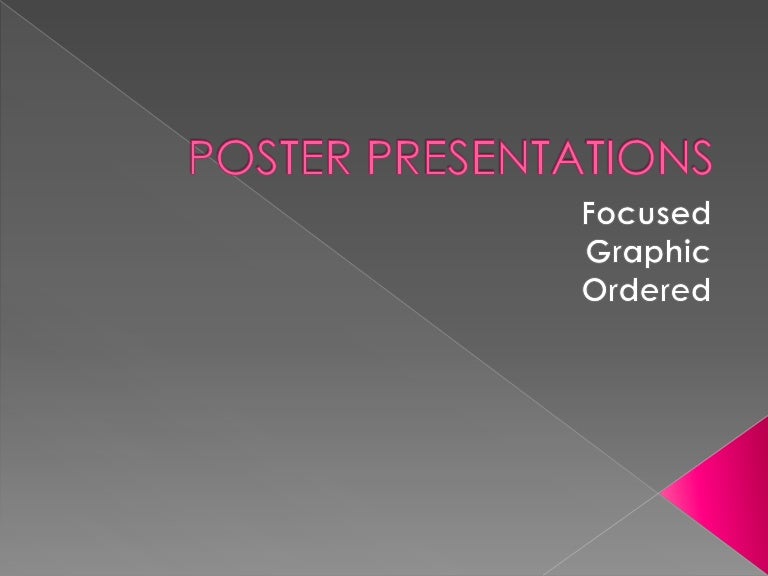 Poster presentations