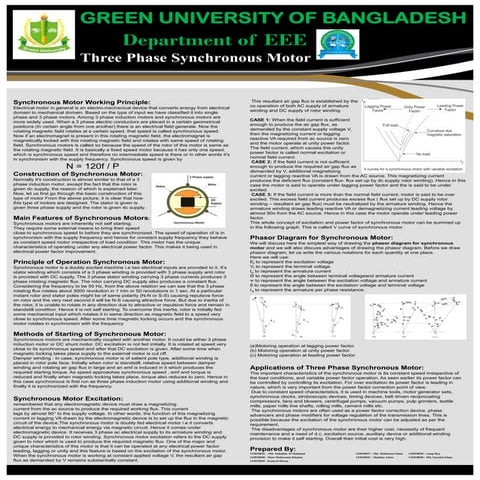 THREE PHASE SYNCHRONOUS MOTOR