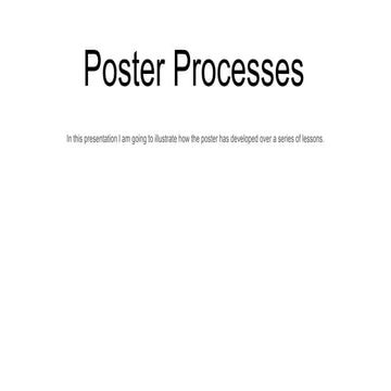 Poster processes (1)