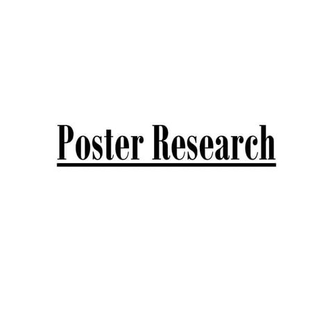 Poster Research