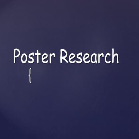 Poster research