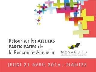 Retour sur les ateliers participatifs de la Rencontre Annuelle NOVABUILD