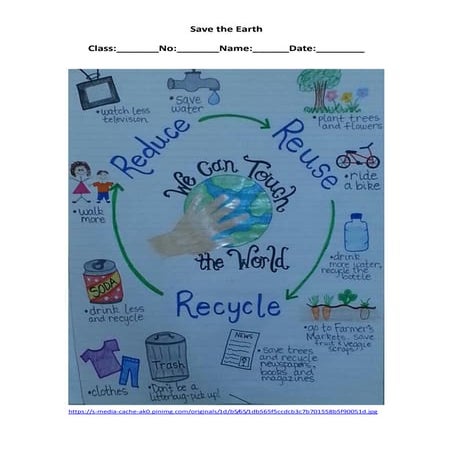 Poster template earth day