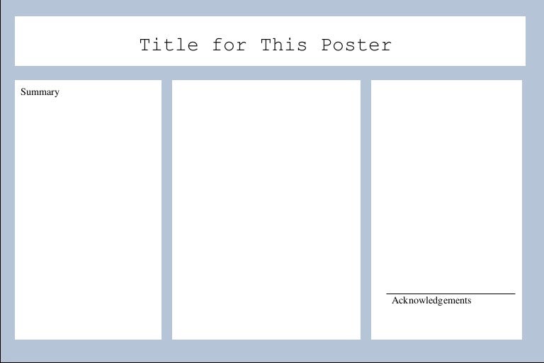 Poster template