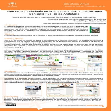 Web de la Ciudadanía en la Biblioteca Virtual del SSPA