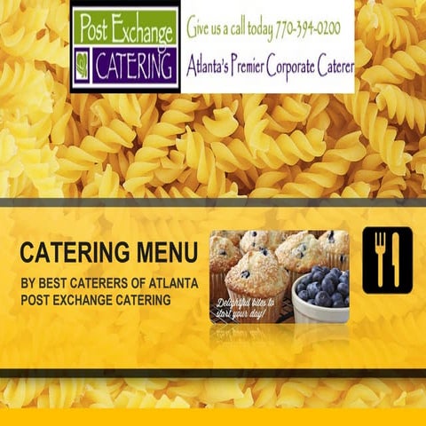 Atlanta Catering Menu 